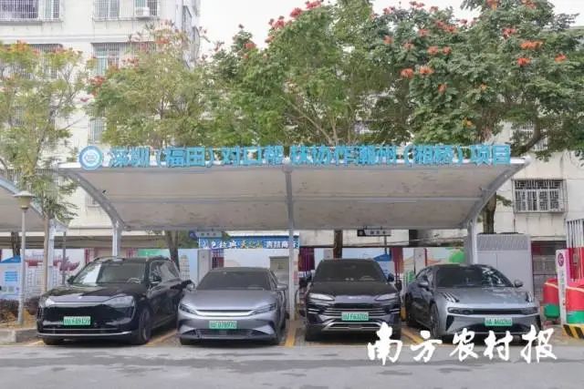 潮州游客旅游服务中心北关停车场超充站。资料图片