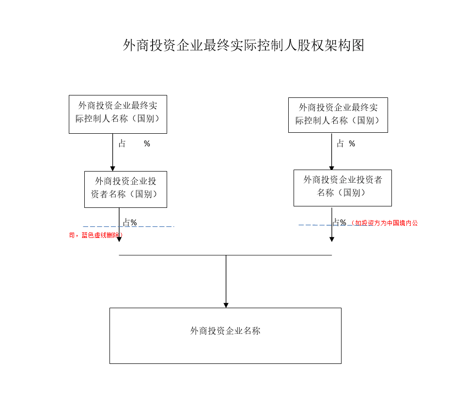外商投资企业最终实际控制人股权架构图